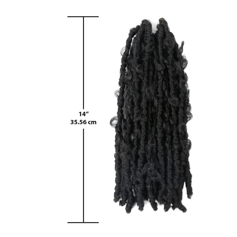 14 Inch Butterfly Locs - 1B - Hautaine